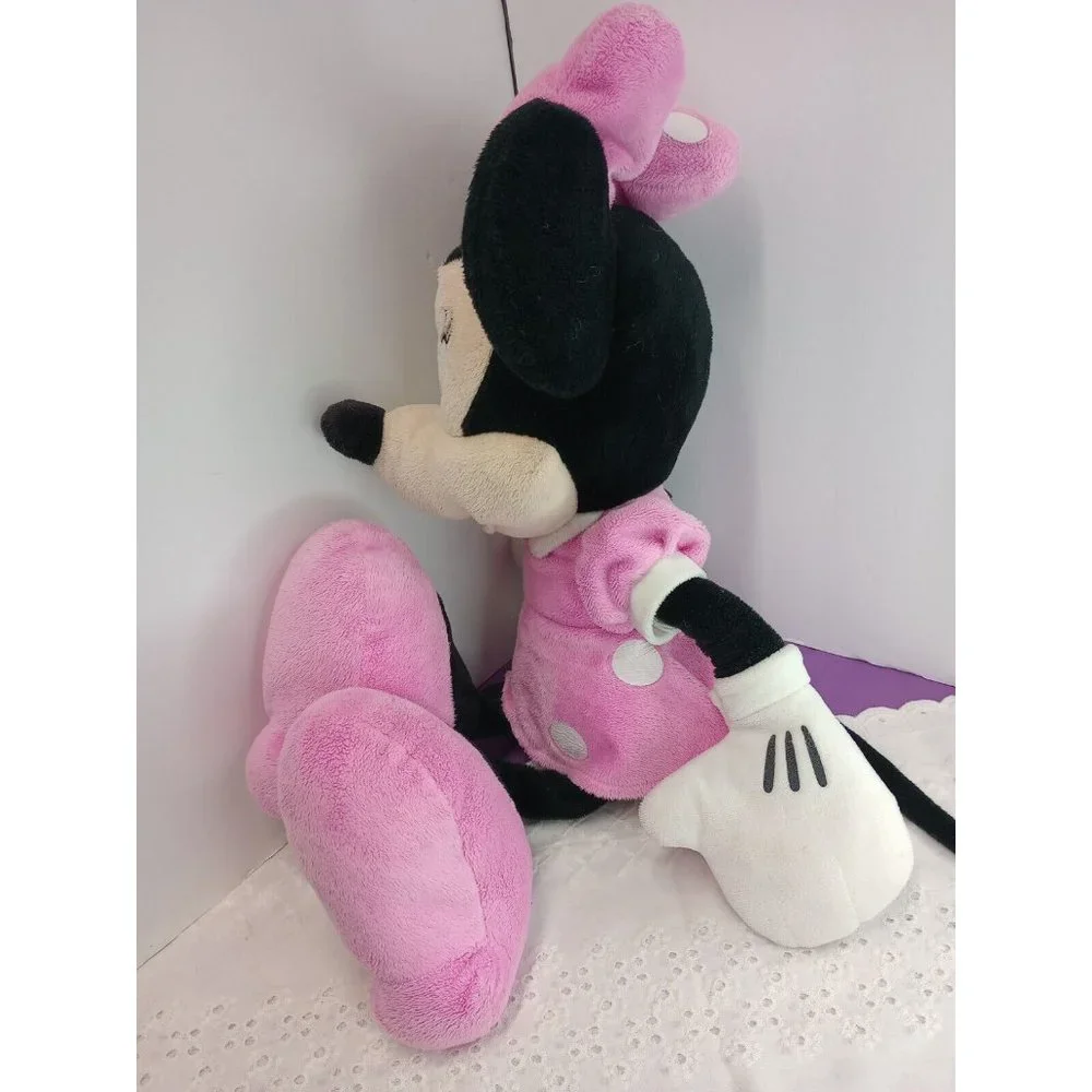 22" Disney Minnie Mouse Plush In Pink Dress And Bow - Picture 2 of 4